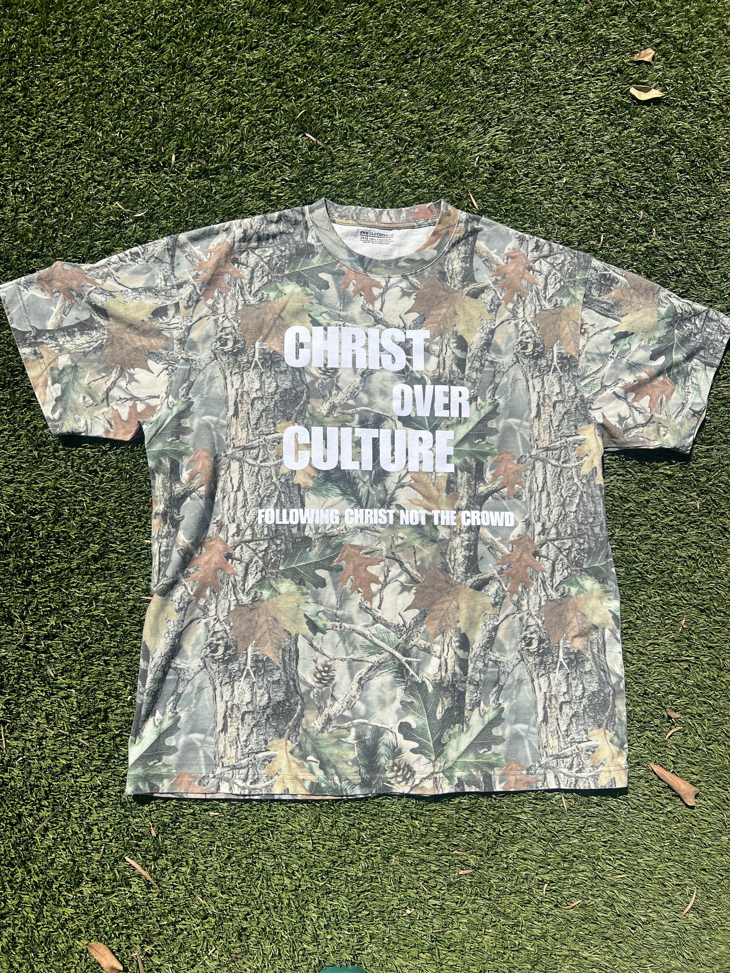 Christ Over Culture Camo Shirt