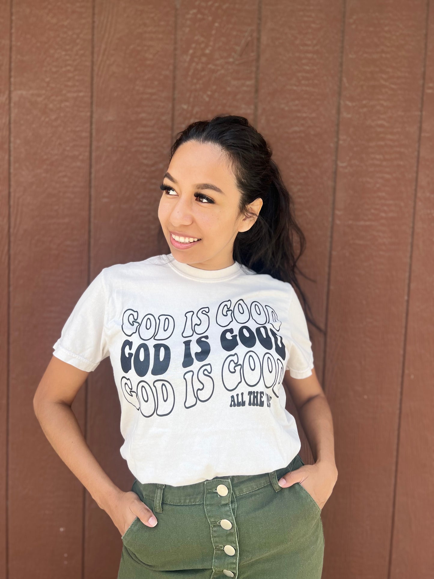 Ivory God Is Good Shirt