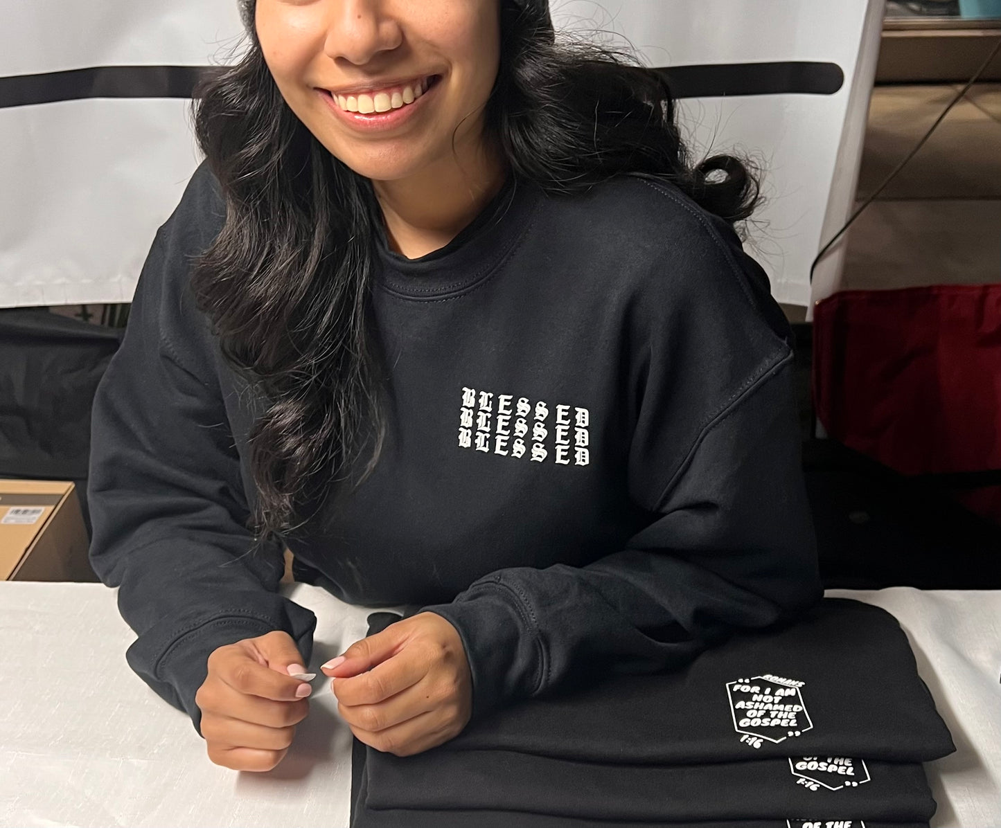 Blessed Black Crewneck