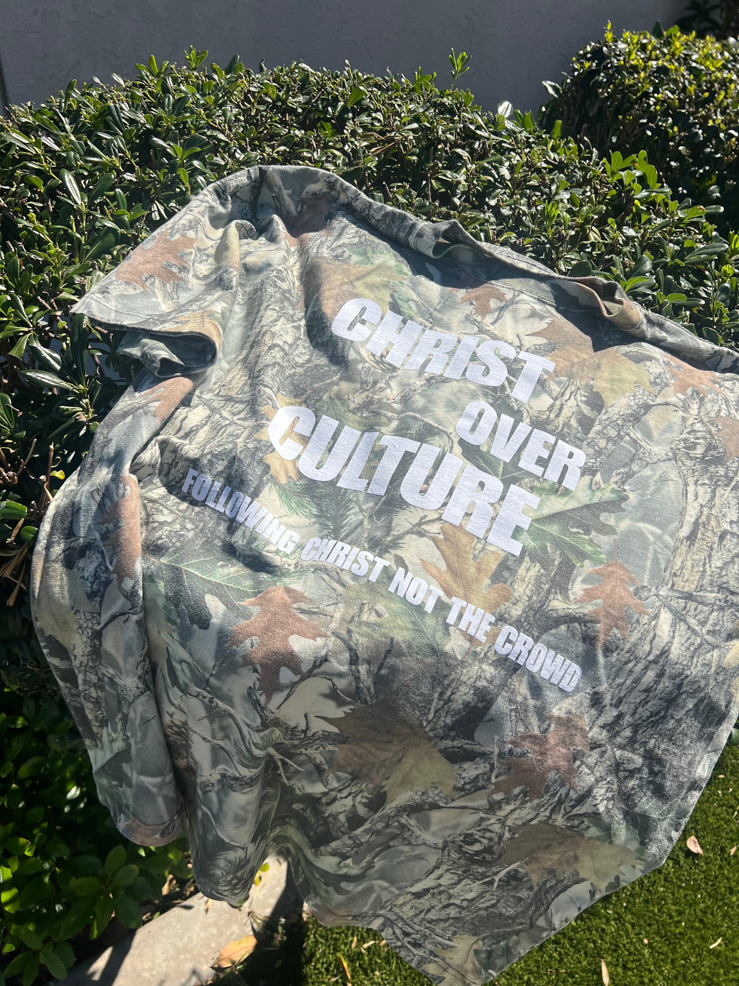 Christ Over Culture Camo Shirt