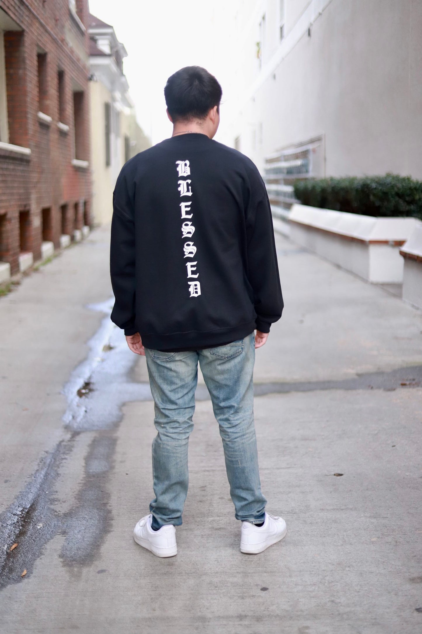 Blessed Black Crewneck