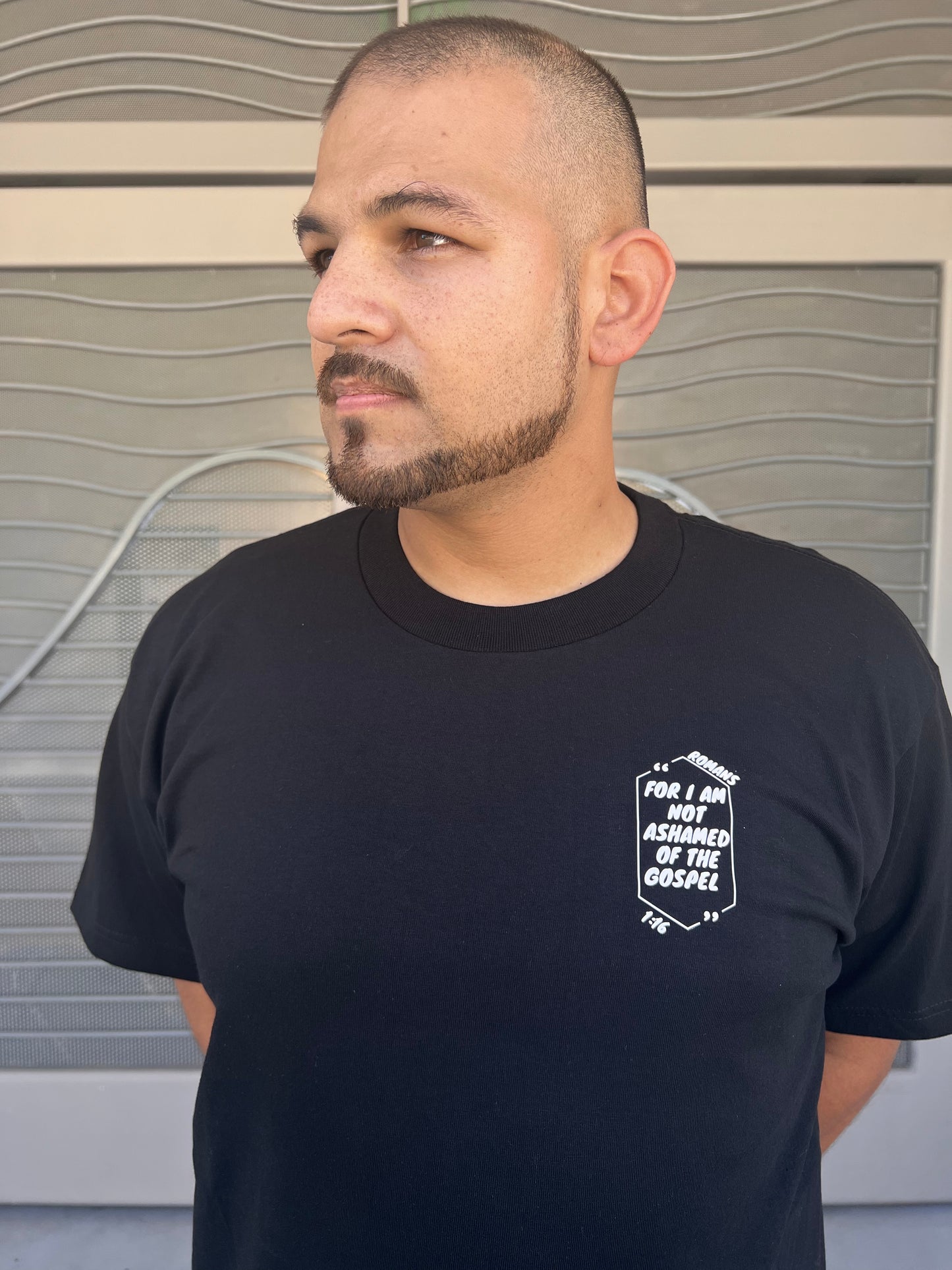 Romans 1:16 Black Shirt