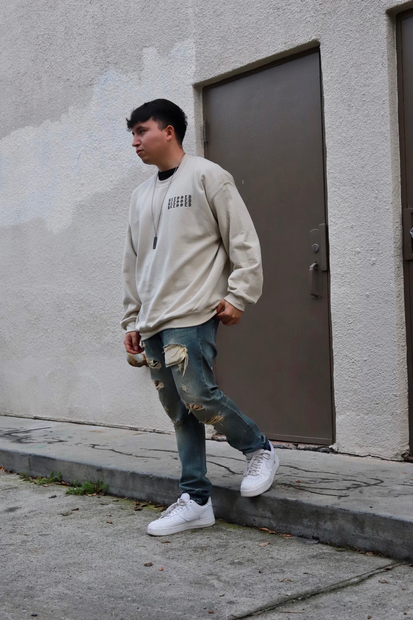 Blessed Tan Crewneck